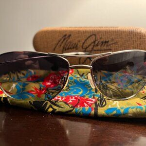 Maui Jim women's Baby Beach MJ245-17 aviator sunglasses in titanium